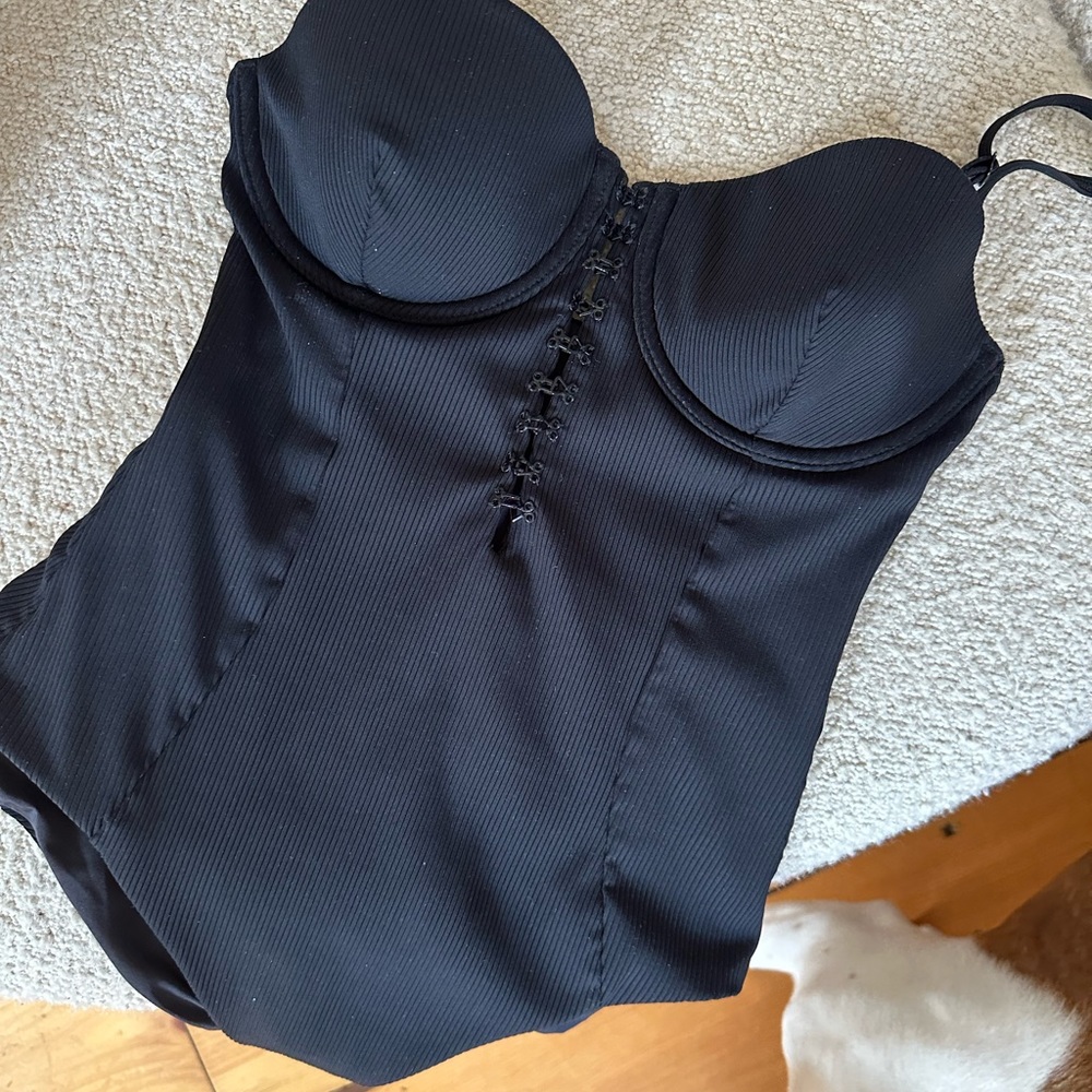 Onia hook and eye bathing suit
